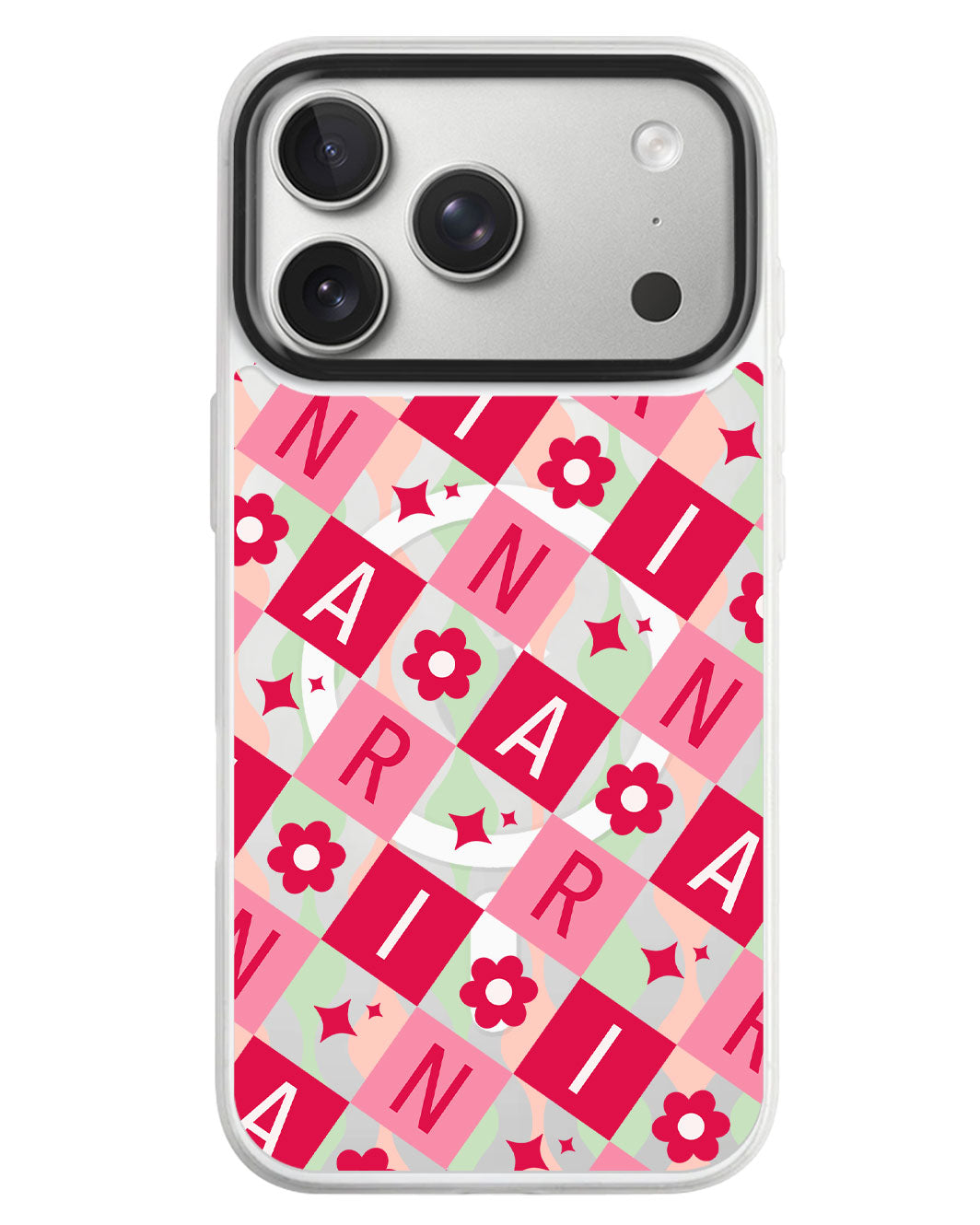 iPhone Rearguard MagSwap - Flower Grid Monogram 1.0