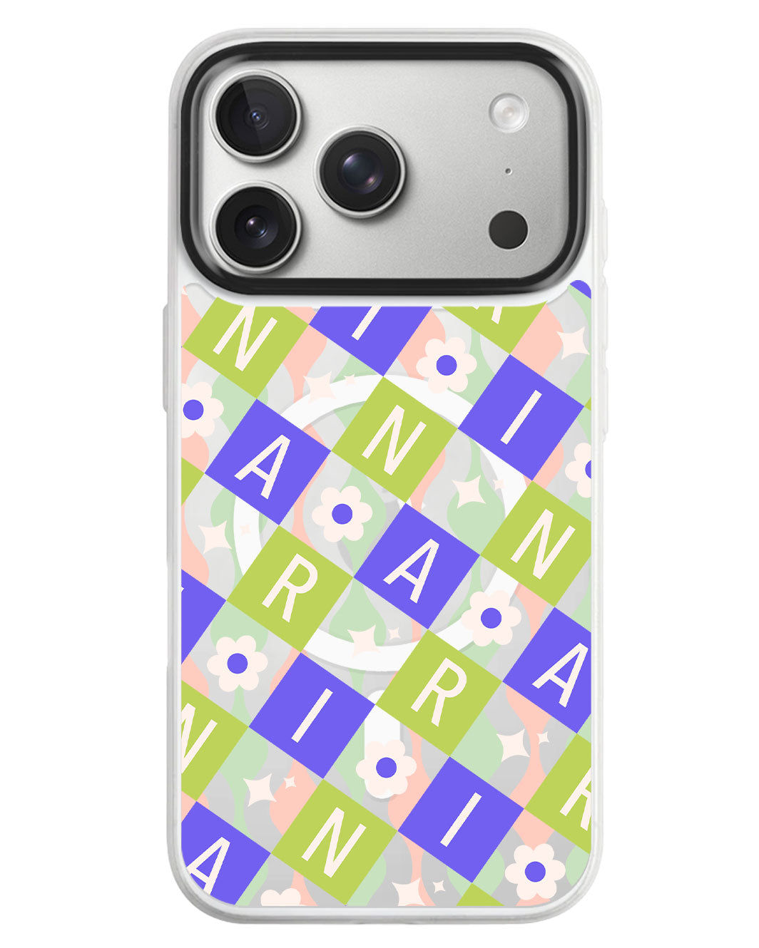 iPhone Rearguard MagSwap - Flower Grid Monogram 5.0