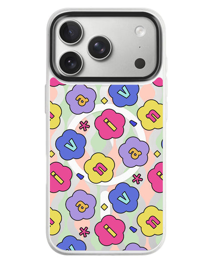 iPhone Rearguard MagSwap - Flower Petals Monogram 2.0