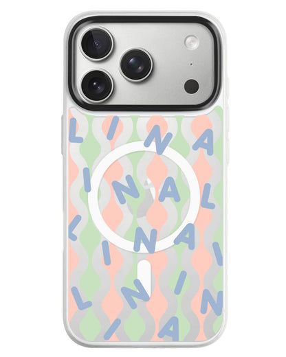 iPhone Rearguard MagSwap - Monogram 2.0 Blue