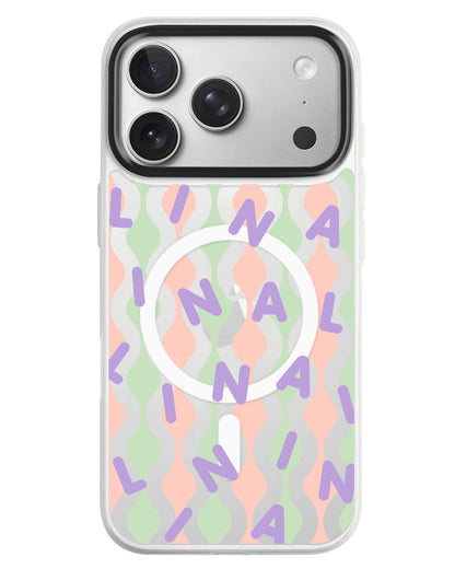 iPhone Rearguard MagSwap - Monogram 2.0 Ungu