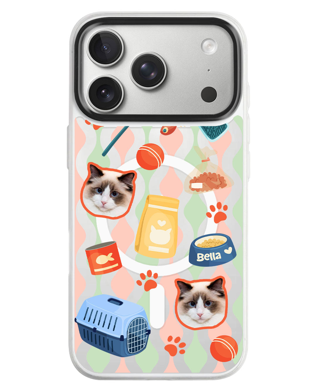 iPhone Rearguard MagSwap - Pet Grid Kitty Adventures