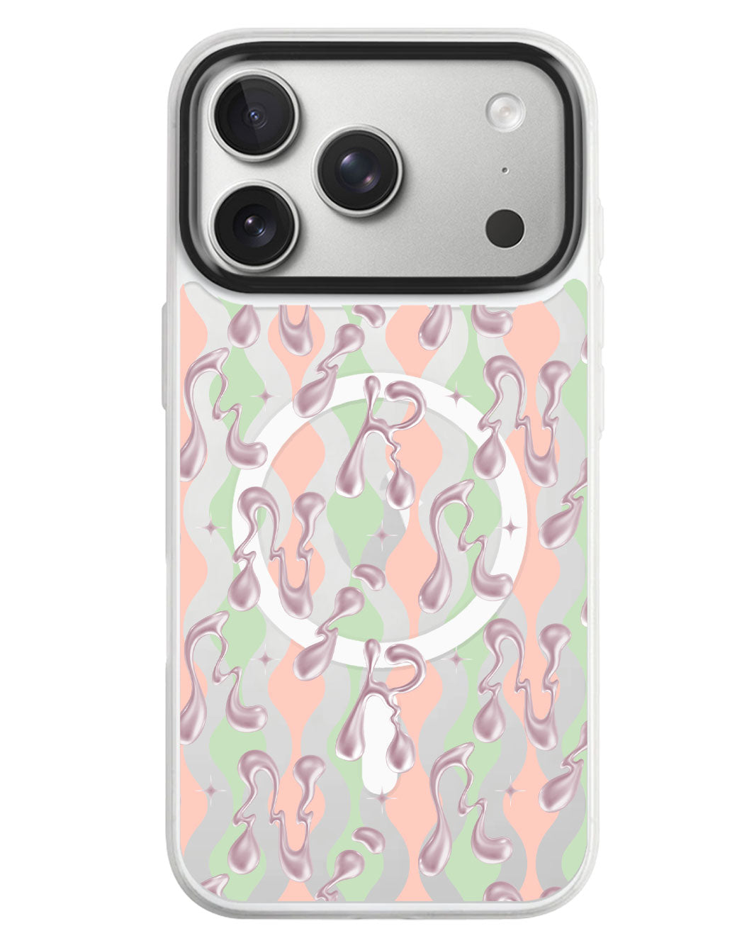 iPhone Rearguard MagSwap - Pink Chrome Monogram 2.0