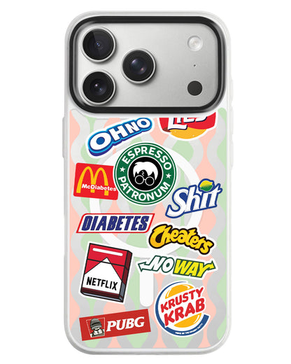 iPhone Rearguard MagSwap - Food Parody