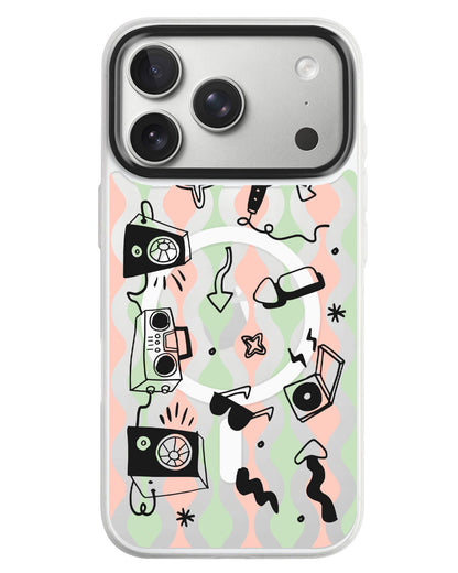 iPhone Rearguard MagSwap - Rock N Roll Black