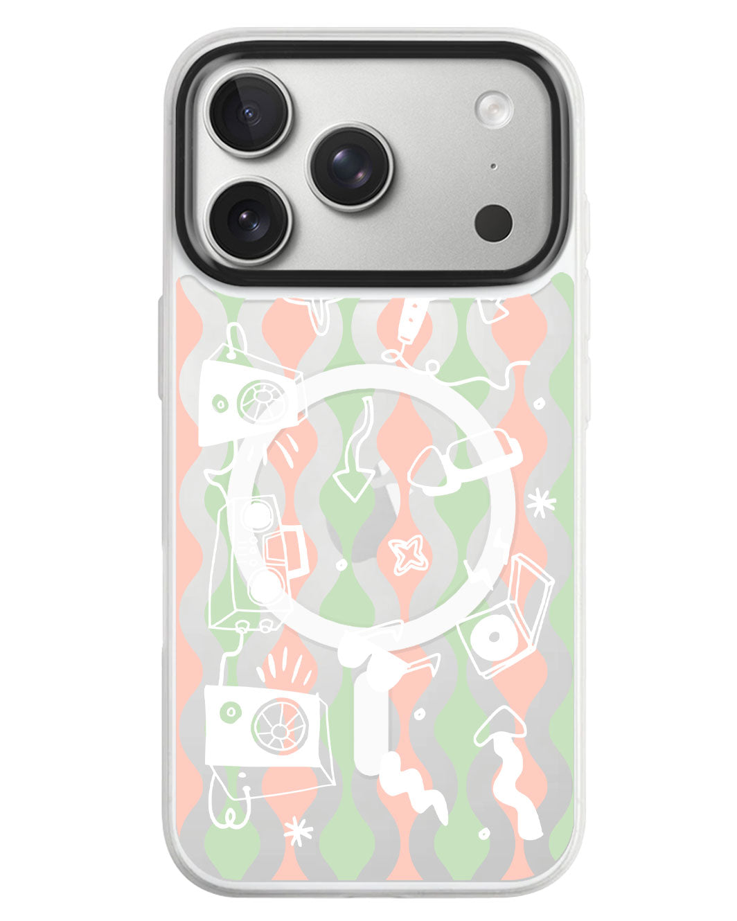 iPhone Rearguard MagSwap - Rock N Roll White