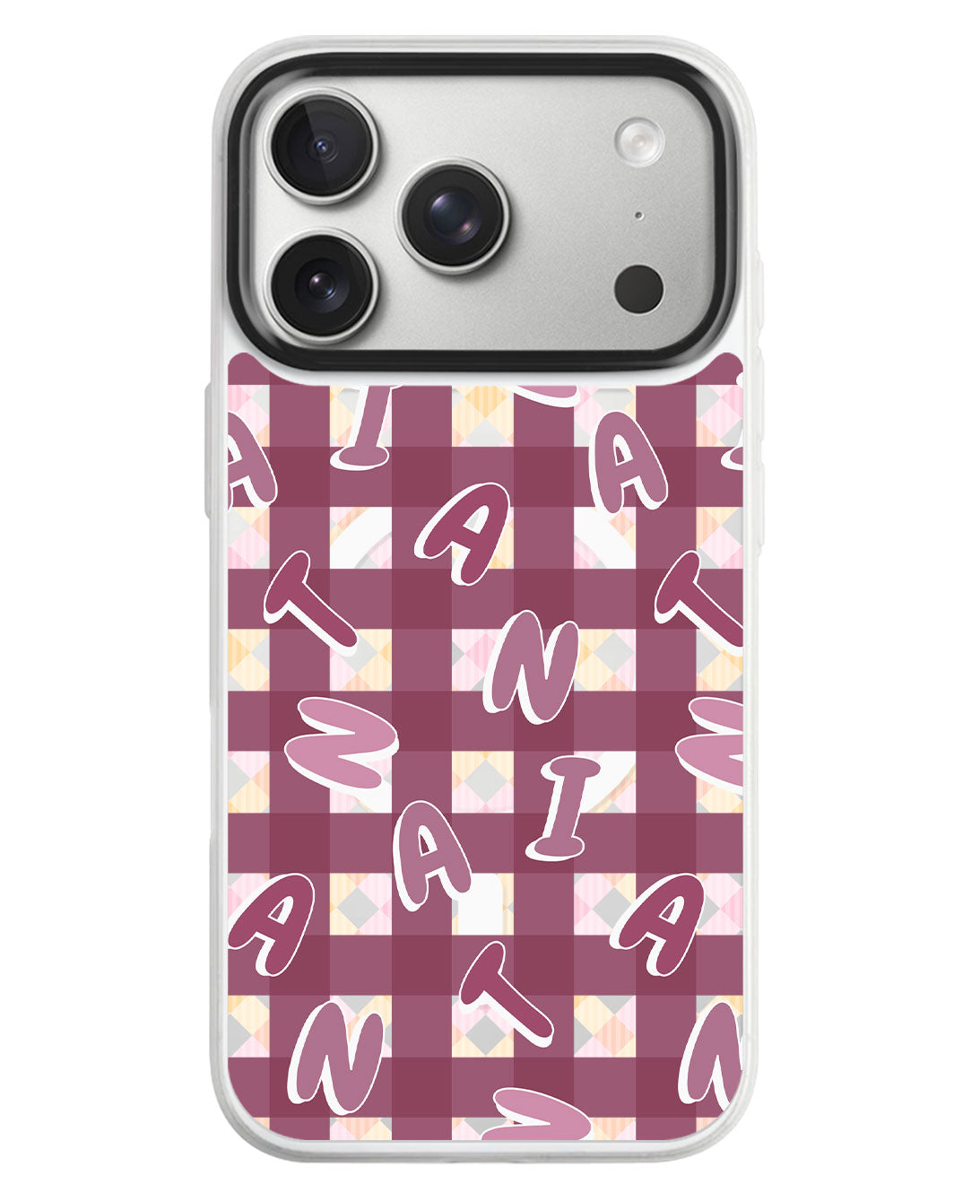 iPhone Rearguard MagSwap - Checkered Monogram 2.0