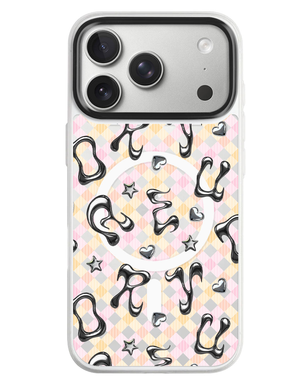 iPhone Rearguard MagSwap - Chrome Monogram 2.0