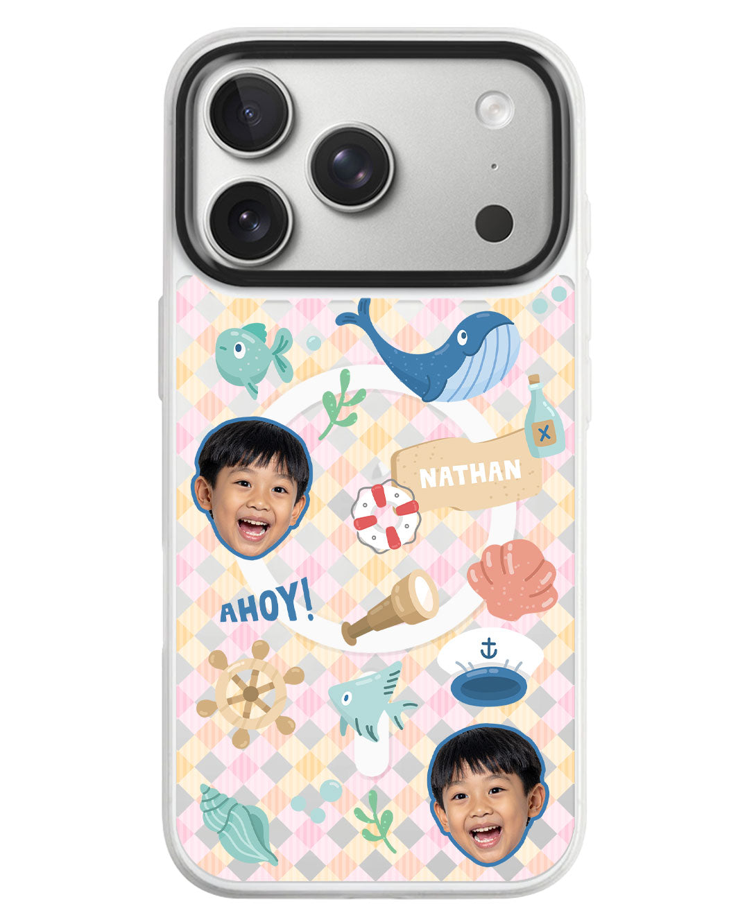 iPhone Rearguard MagSwap - Face Grid Sailor