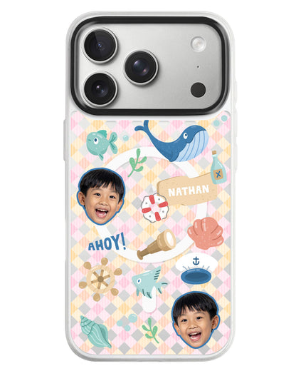 iPhone Rearguard MagSwap - Face Grid Sailor