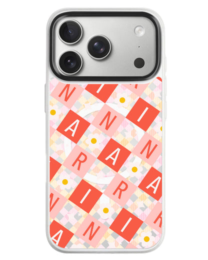 iPhone Rearguard MagSwap - Flower Grid Monogram 2.0
