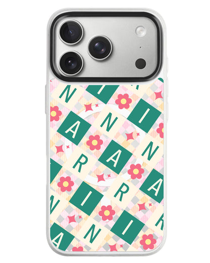 iPhone Rearguard MagSwap - Flower Grid Monogram 4.0
