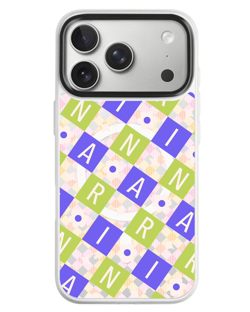 iPhone Rearguard MagSwap - Flower Grid Monogram 5.0