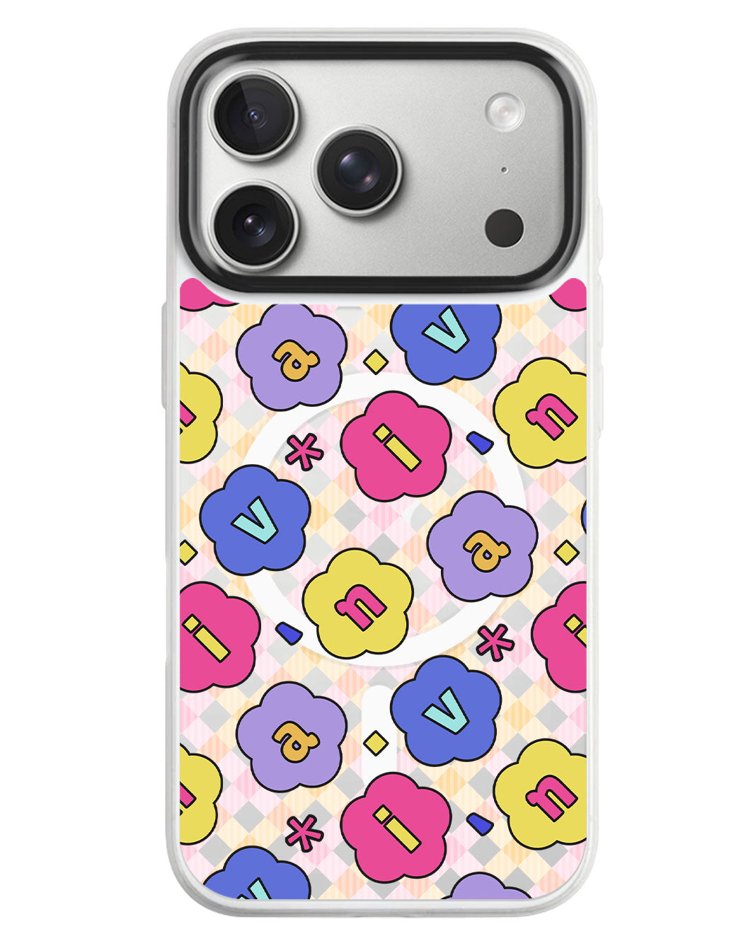 iPhone Rearguard MagSwap - Flower Petals Monogram 2.0