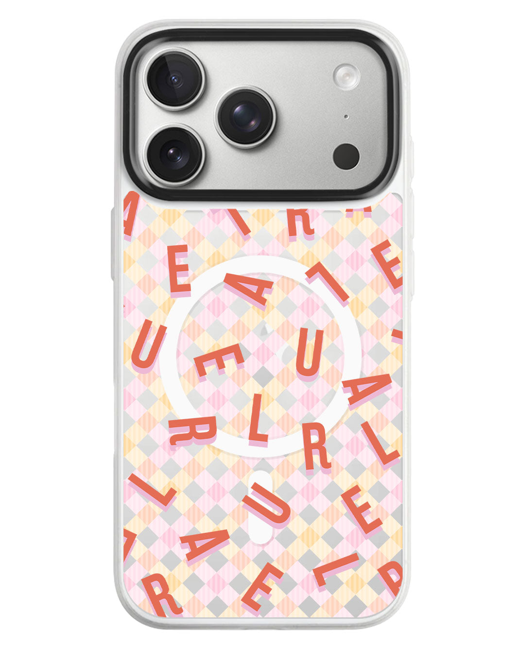 iPhone Rearguard MagSwap - Monogram 1.0 Coral