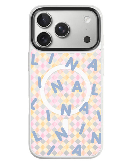 iPhone Rearguard MagSwap - Monogram 2.0 Blue