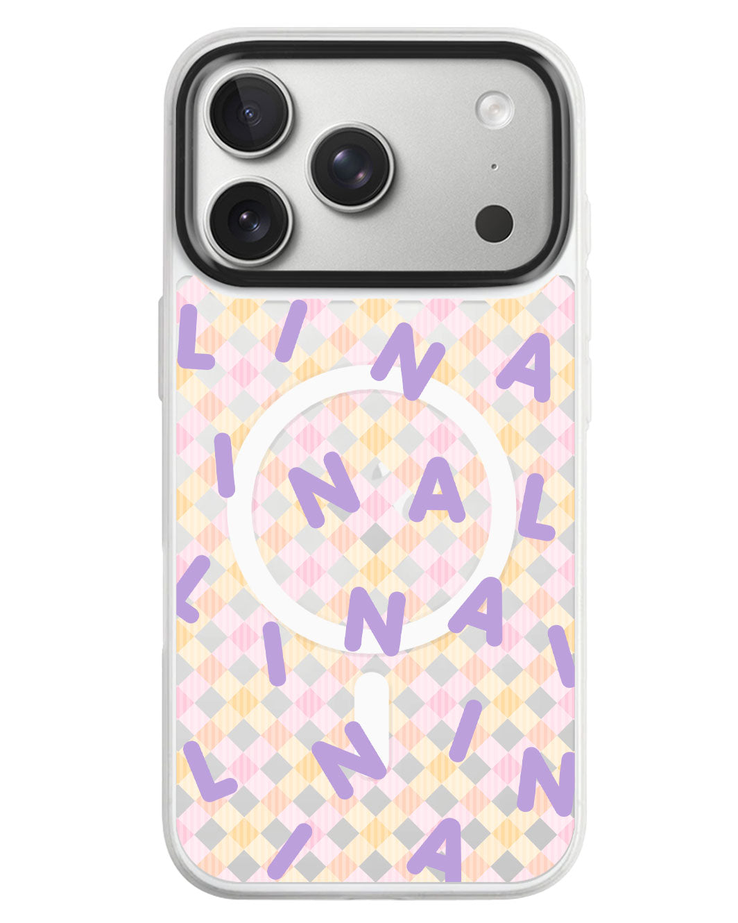iPhone Rearguard MagSwap - Monogram 2.0 Ungu