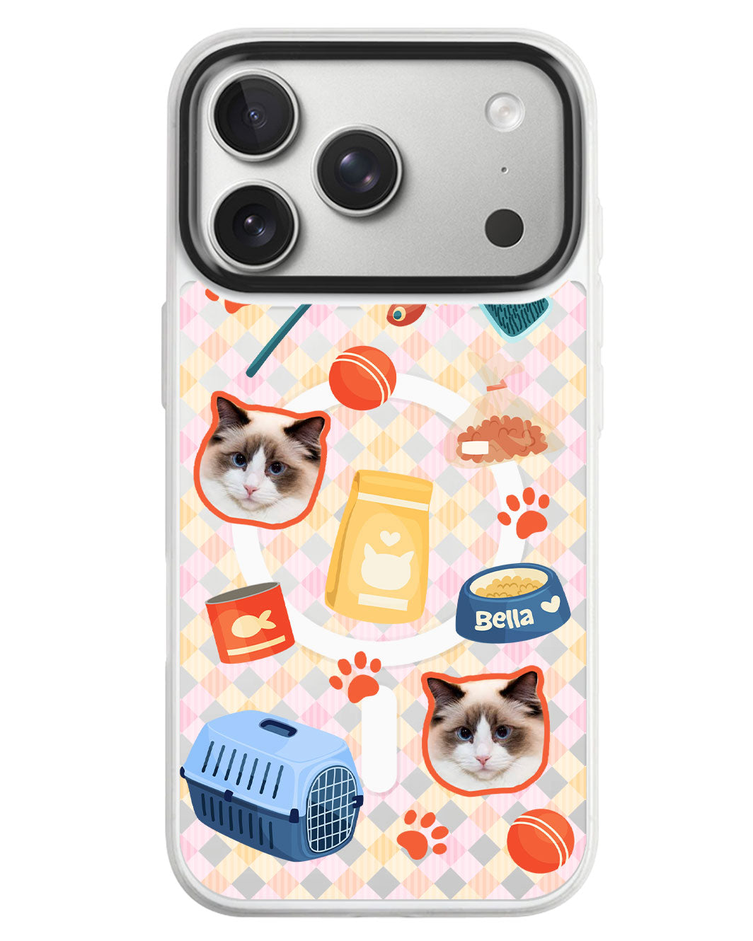 iPhone Rearguard MagSwap - Pet Grid Kitty Adventures