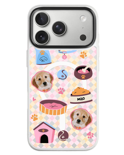 iPhone Rearguard MagSwap - Pet Grid Puppy Cozy Day