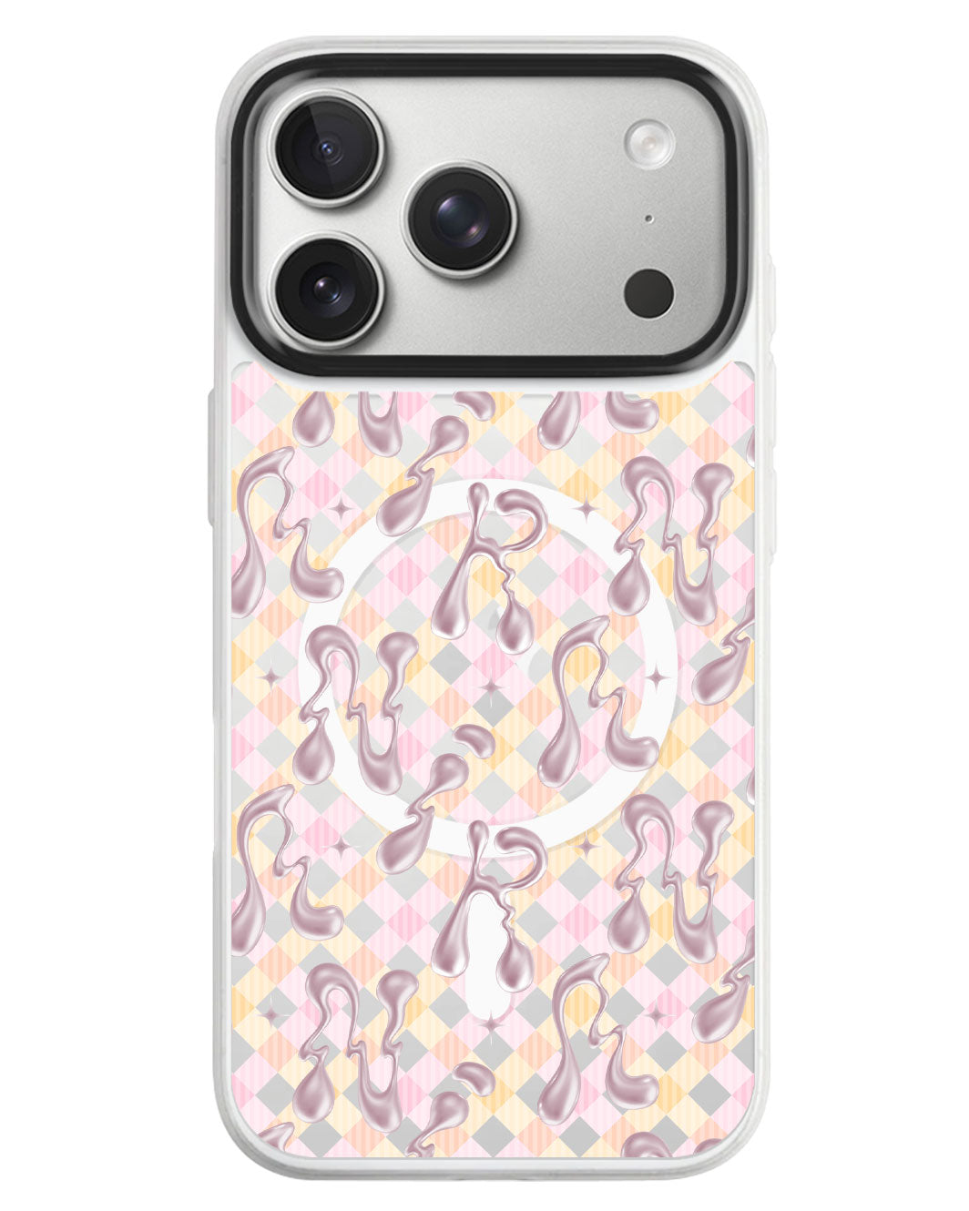 iPhone Rearguard MagSwap - Pink Chrome Monogram 2.0