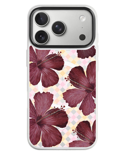 iPhone Rearguard MagSwap - Goth Hibiscus
