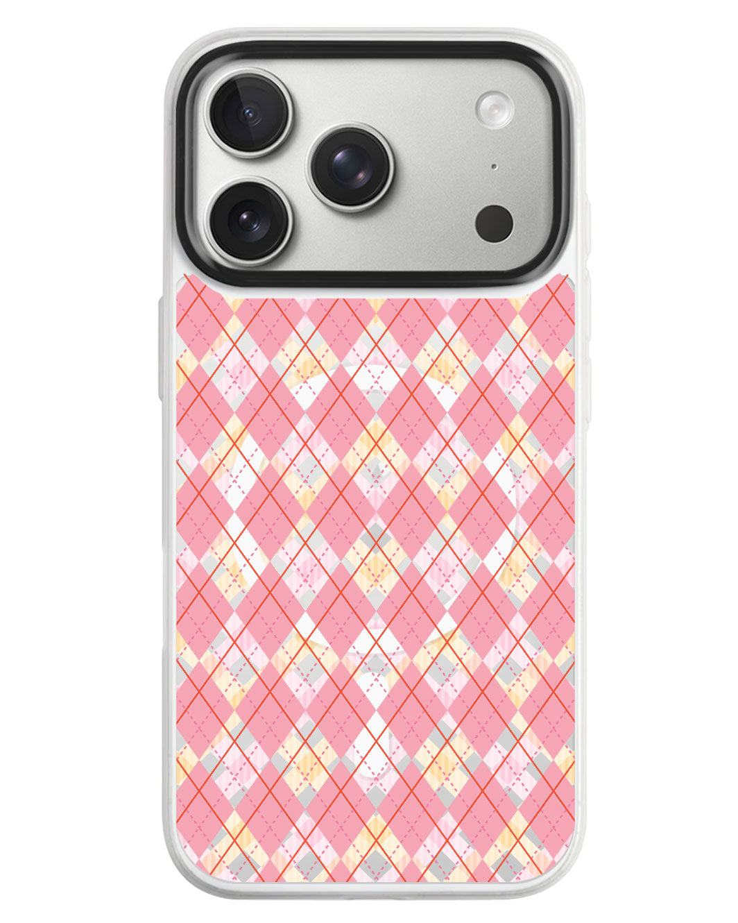 iPhone Rearguard MagSwap - Pink Argyle