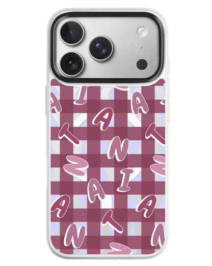 iPhone Rearguard MagSwap - Checkered Monogram 2.0