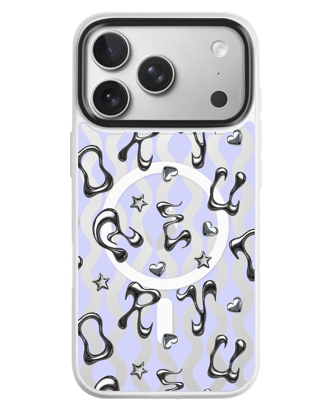 iPhone Rearguard MagSwap - Chrome Monogram 2.0