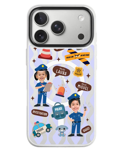iPhone Rearguard MagSwap - Face Grid Dream Police