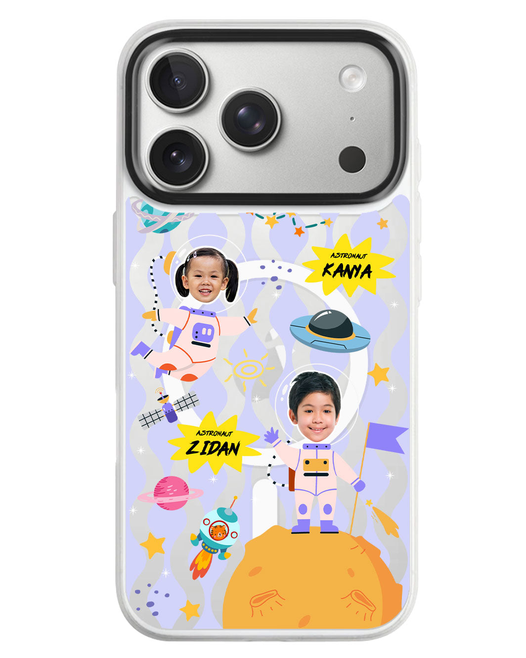 iPhone Rearguard MagSwap - Face Grid Dream Astronaut