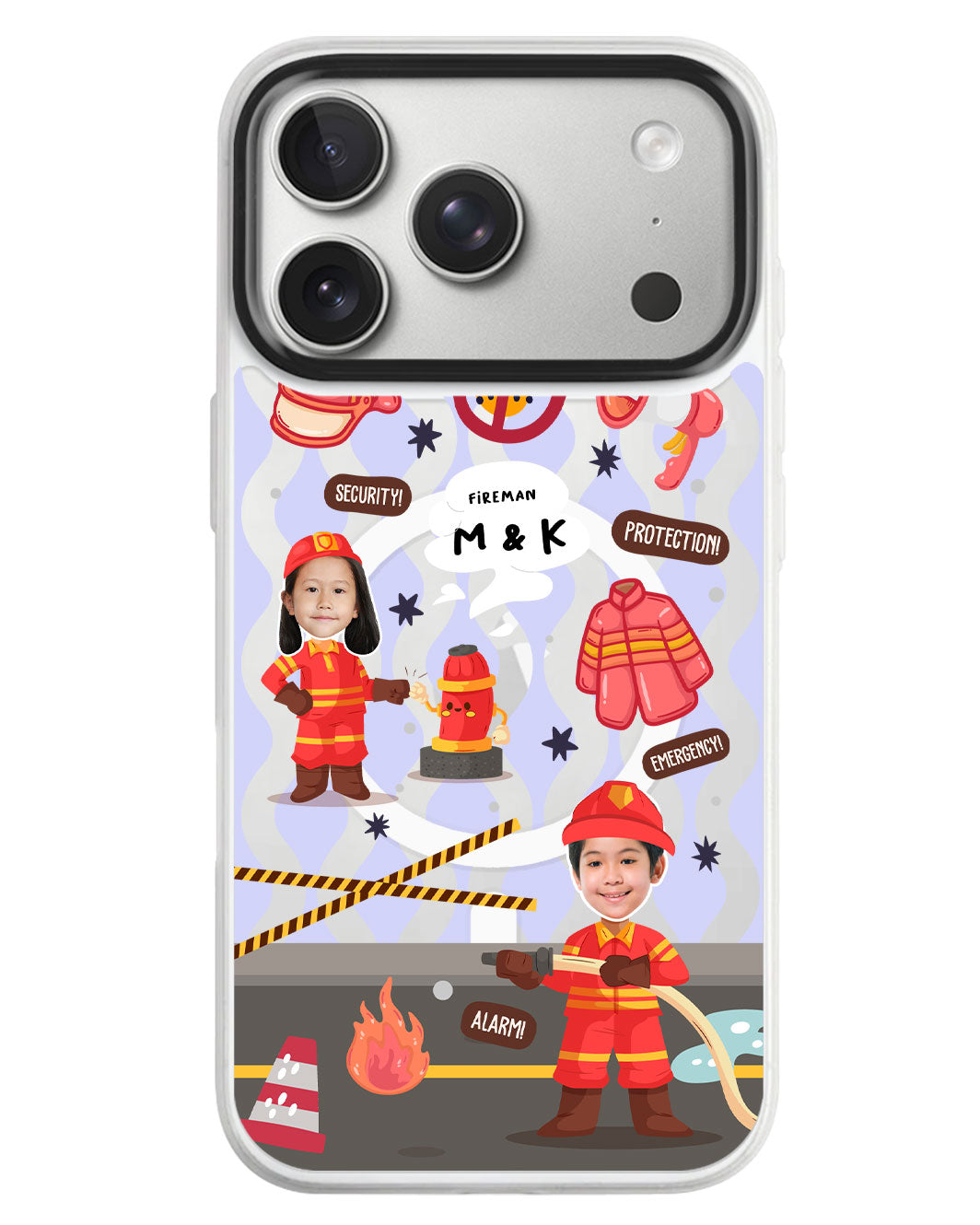 iPhone Rearguard MagSwap - Face Grid Dream Firefighter