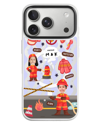 iPhone Rearguard MagSwap - Face Grid Dream Firefighter