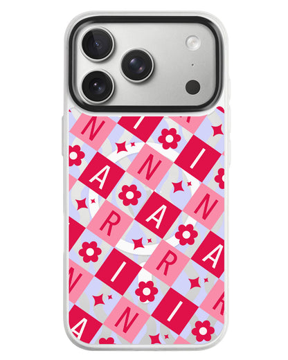 iPhone Rearguard MagSwap - Flower Grid Monogram 1.0