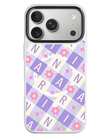 iPhone Rearguard MagSwap - Flower Grid Monogram 3.0