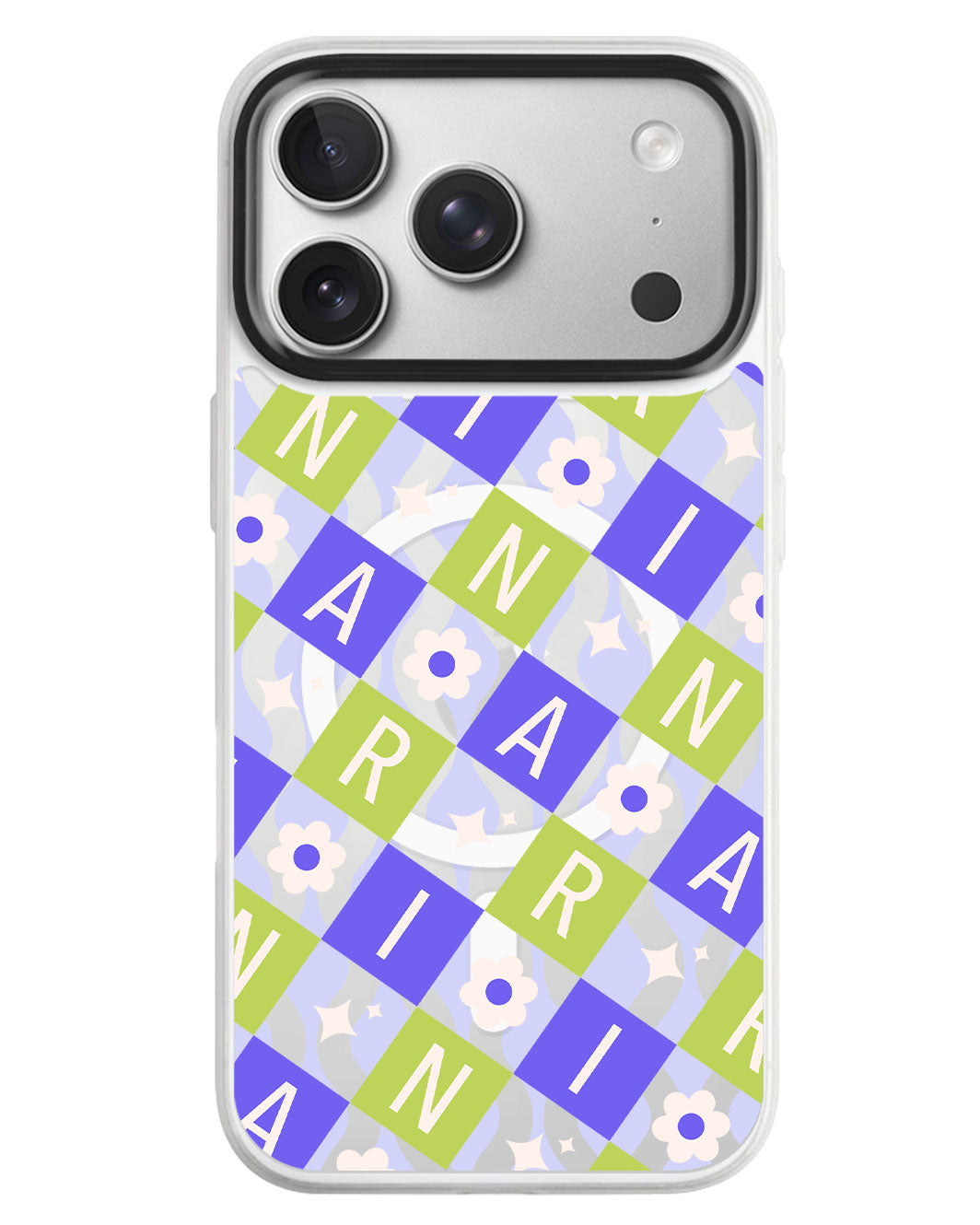 iPhone Rearguard MagSwap - Flower Grid Monogram 5.0