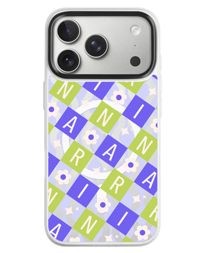 iPhone Rearguard MagSwap - Flower Grid Monogram 5.0