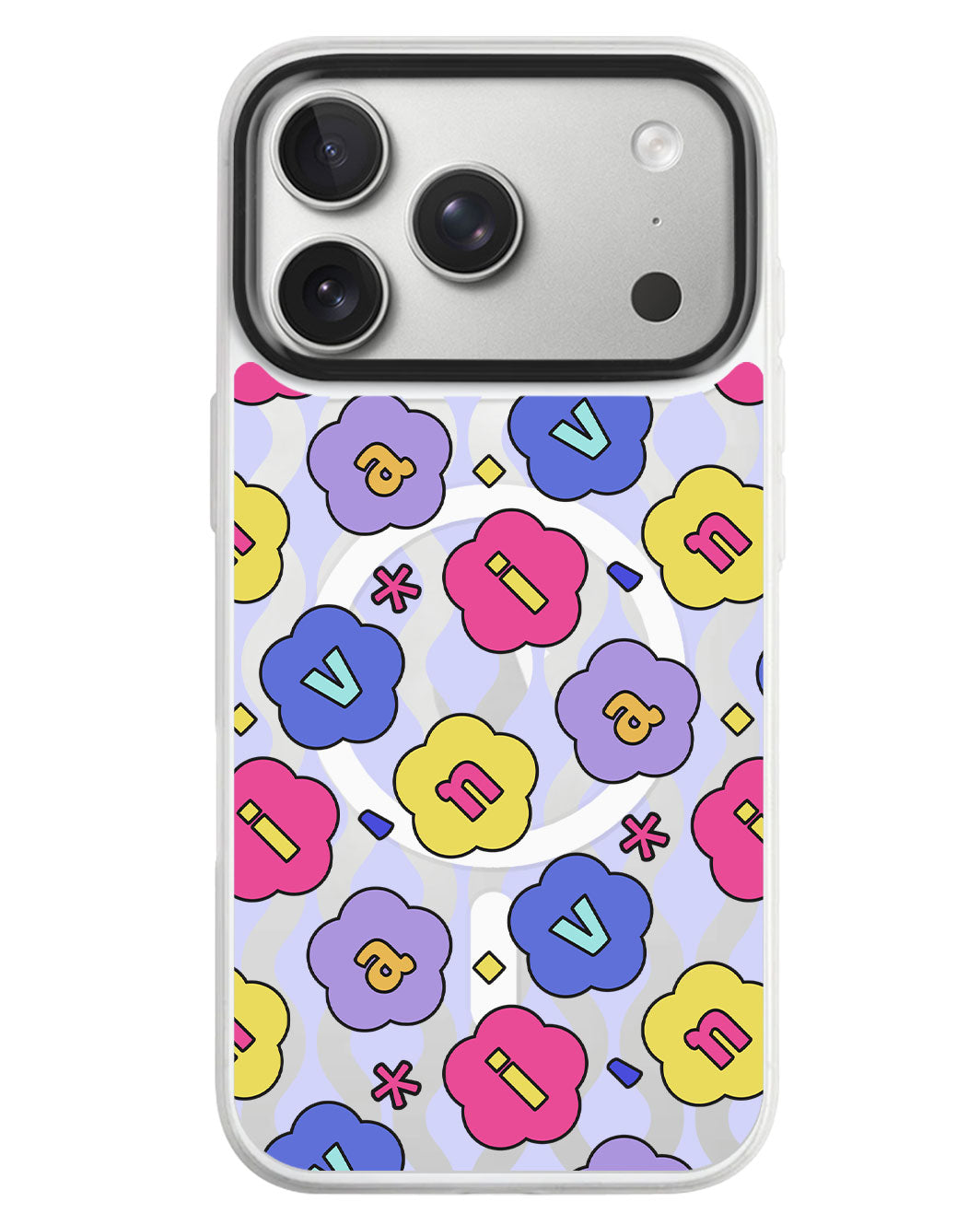 iPhone Rearguard MagSwap - Flower Petals Monogram 2.0