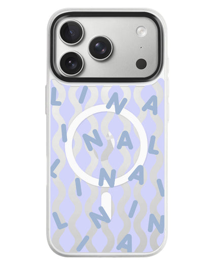 iPhone Rearguard MagSwap - Monogram 2.0 Blue