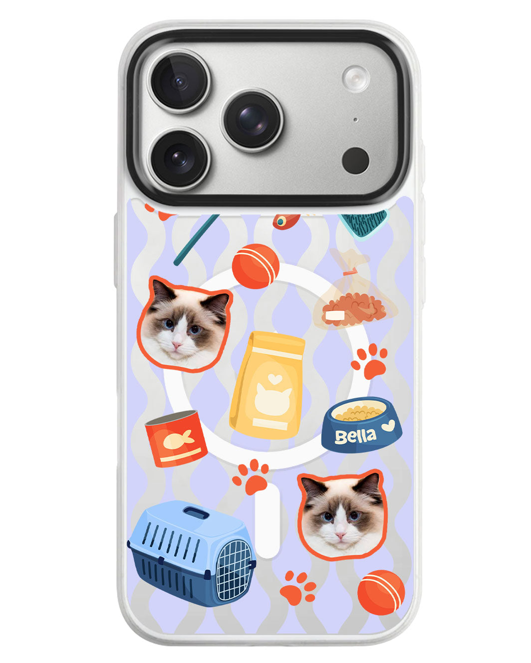 iPhone Rearguard MagSwap - Pet Grid Kitty Adventures