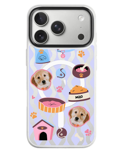 iPhone Rearguard MagSwap - Pet Grid Puppy Cozy Day