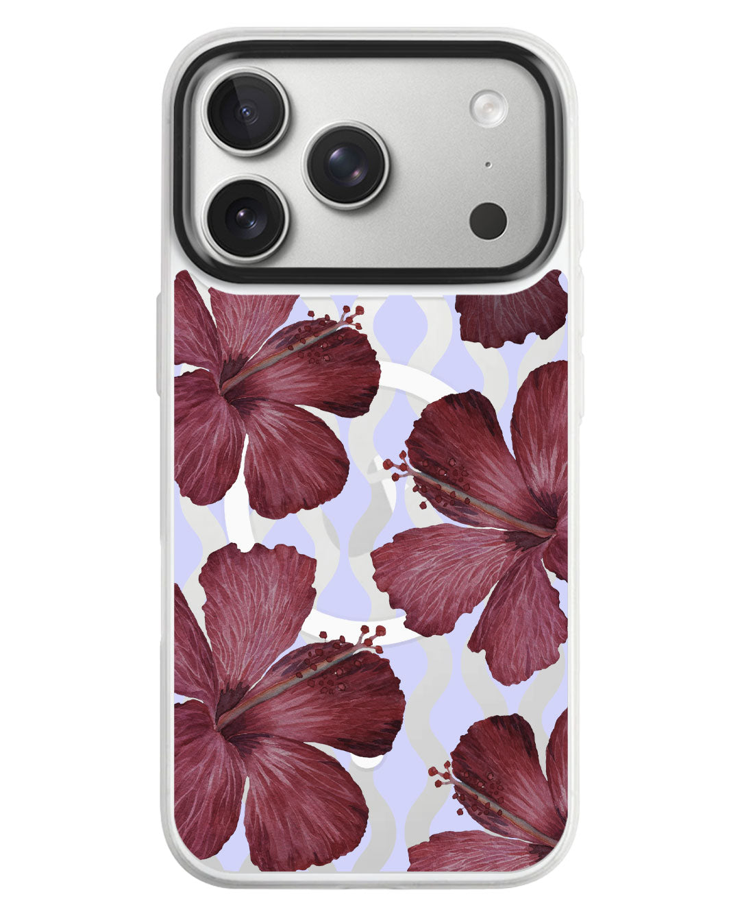 iPhone Rearguard MagSwap - Goth Hibiscus