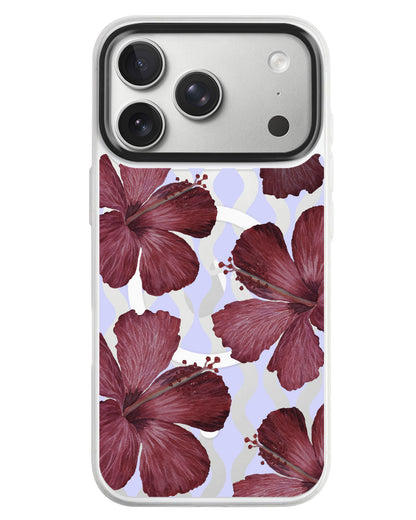 iPhone Rearguard MagSwap - Goth Hibiscus