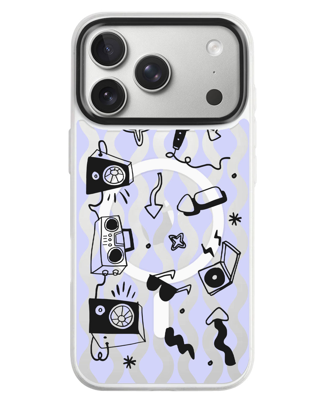 iPhone Rearguard MagSwap - Rock N Roll Black