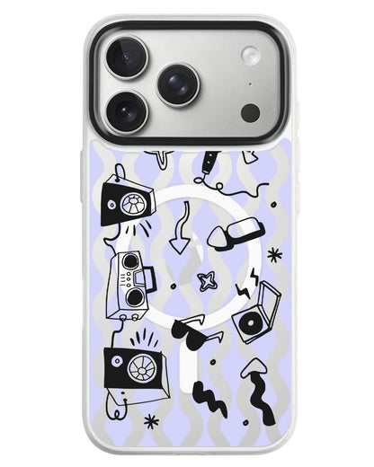 iPhone Rearguard MagSwap - Rock N Roll Black