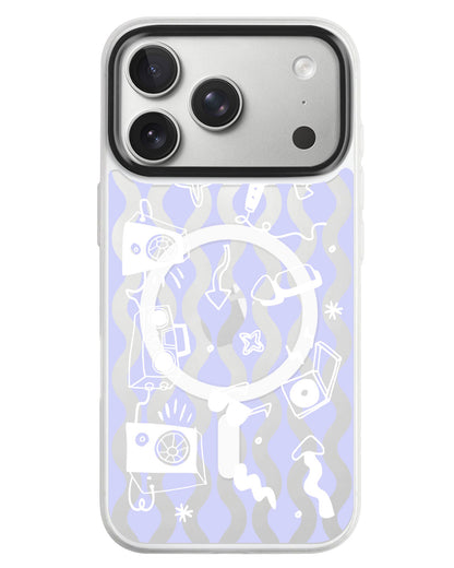 iPhone Rearguard MagSwap - Rock N Roll White