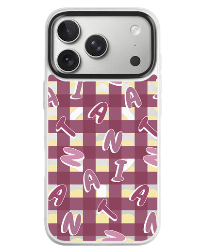 iPhone Rearguard MagSwap - Checkered Monogram 2.0