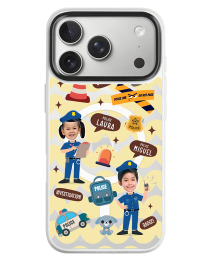 iPhone Rearguard MagSwap - Face Grid Dream Police