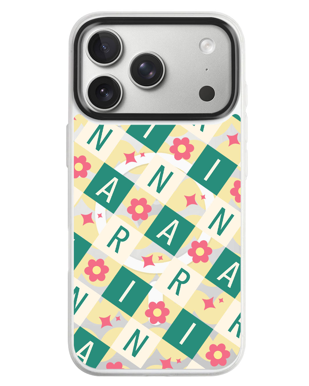 iPhone Rearguard MagSwap - Flower Grid Monogram 4.0