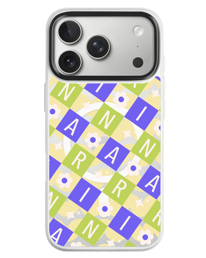 iPhone Rearguard MagSwap - Flower Grid Monogram 5.0