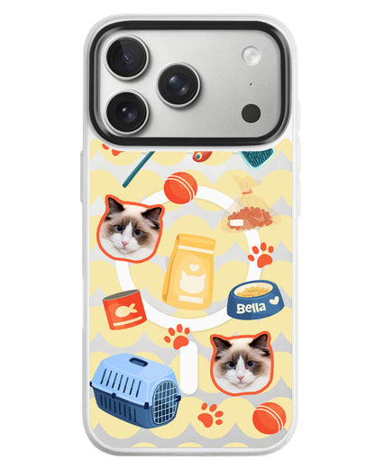 iPhone Rearguard MagSwap - Pet Grid Kitty Adventures